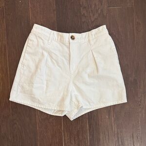 Express Cream High-Waisted Shorts